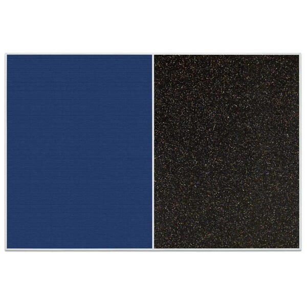Sliding Door Indoor Enclosed Corkboard, 9